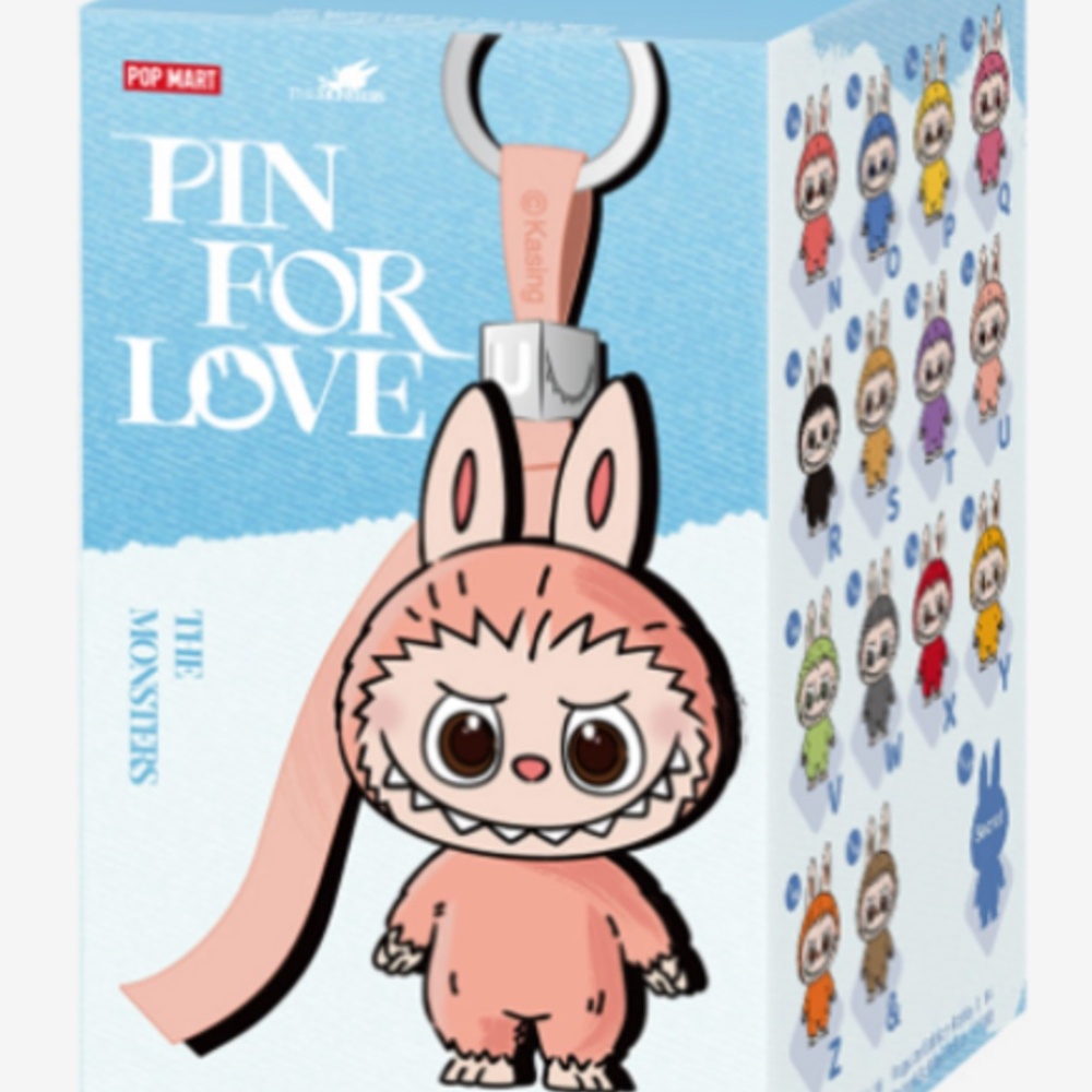 Authentic Pop Mart Labubu Pin for Love